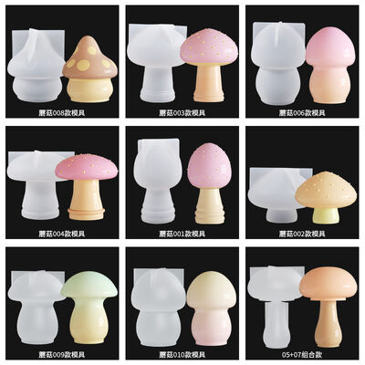 Crystal dropper DIY silicone mold, 3D mushroom ornament handmade, garden art grinding tool
