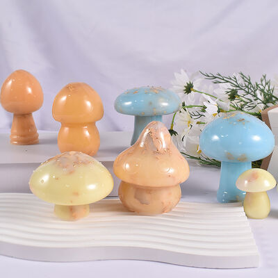 Crystal dropper DIY silicone mold, 3D mushroom ornament handmade, garden art grinding tool