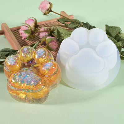 Moda de gotero de cristal DIY, mono pata de gato grande de mesa de swing joyería molde de silicona