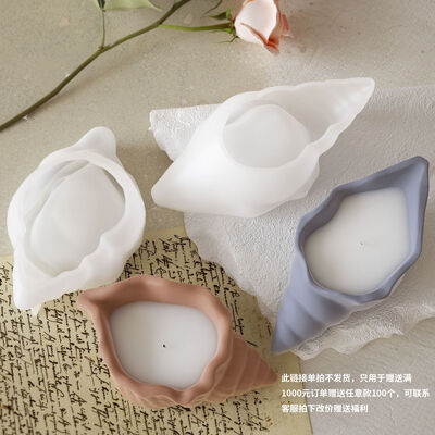 DIY crystal dropper resin conch storage box, table, aromatherapy candle cup, gypsum flower pot, flower pot, silicone mold