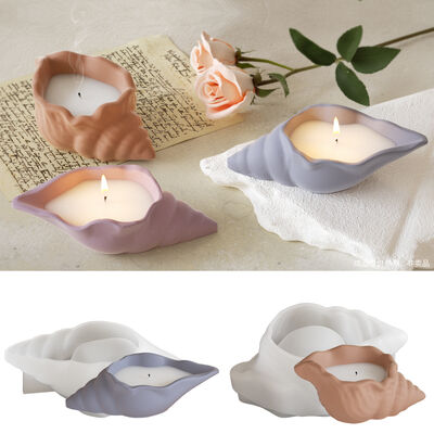 DIY crystal dropper resin conch storage box, table, aromatherapy candle cup, gypsum flower pot, flower pot, silicone mold