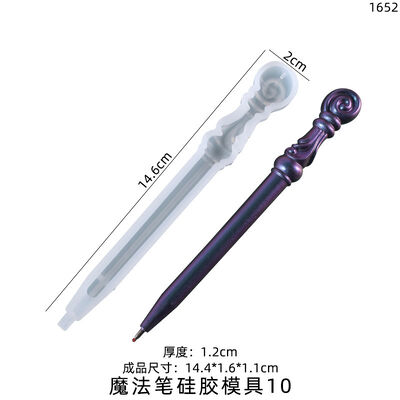 DIY crystal dropper mold irregular magic wand ballpoint pen silicone mold