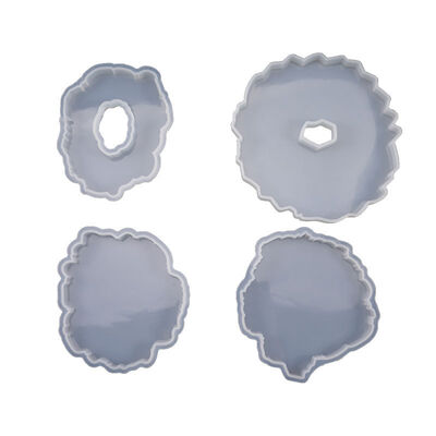 DIY crystal dropper mold irregular wave coaster table mold decorative silicone mold