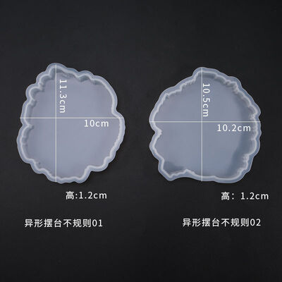 DIY crystal dropper mold irregular wave coaster table mold decorative silicone mold