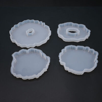 DIY crystal dropper mold irregular wave coaster table mold decorative silicone mold