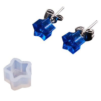 Dropping Mold Star Moon Earnail Eardrop Mold Snow Flower Pendant Silicone Mold