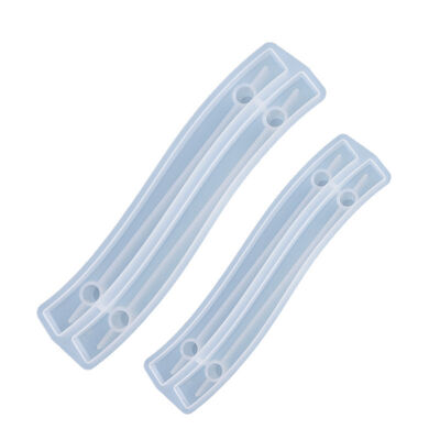 DIY crystal dropper mold fruit tray handle decoration handle ornament bent silicone mold wholesale