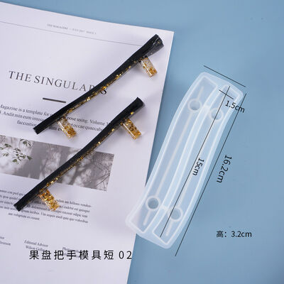 DIY crystal dropper mold fruit tray handle decoration handle ornament bent silicone mold wholesale
