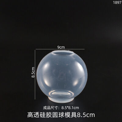 DIY crystal dropper high transparency integrated spherical candle grinding tool liquid spherical high transparency silicone mold