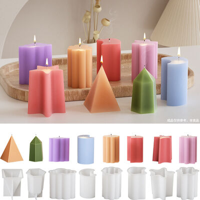 DIY Drip Glue Stereoscopic Starfish Moon Tower shaped Cloud Flower shaped Gypsum Jewelry Grinding Aromatherapy Candle Silicone Mold