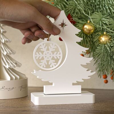DIY Molde de pegamento por goteo Árbol de Navidad Copo de nieve Ornamento colgante Aromaterapia Yeso Molde de silicona