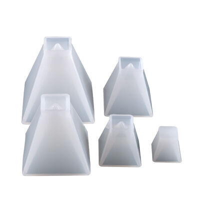 Crystal dropper tower shaped silicone mold DIY handmade jewelry triangle dried flower resin jewelry model