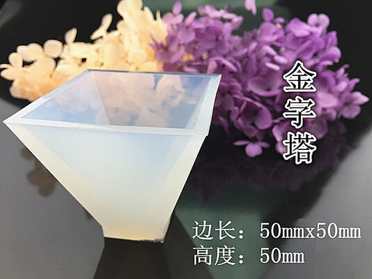 Crystal dropper tower shaped silicone mold DIY handmade jewelry triangle dried flower resin jewelry model