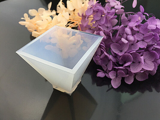 Crystal dropper tower shaped silicone mold DIY handmade jewelry triangle dried flower resin jewelry model