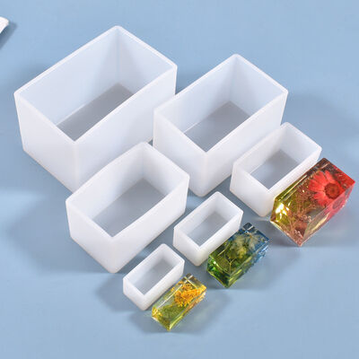 DIY Crystal Dropping Gel Mold Rectangular Pendulum Resin Dry Flower Filling Rectangular Pendulum Silicone Mold