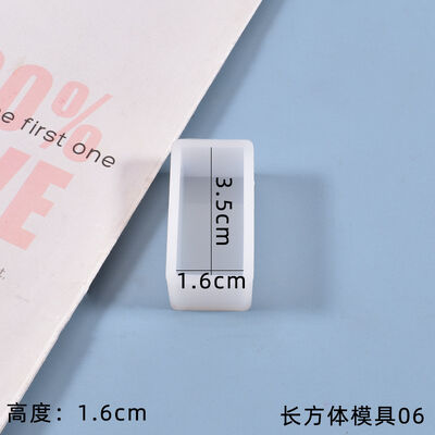 DIY Crystal Dropping Gel Mold Rectangular Pendulum Resin Dry Flower Filling Rectangular Pendulum Silicone Mold