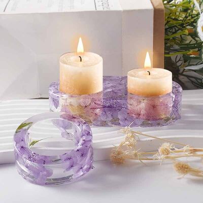 DIY cylindrical candle holder silicone candle mold reinforced cement gypsum candle holder aromatherapy ornament grinding tool