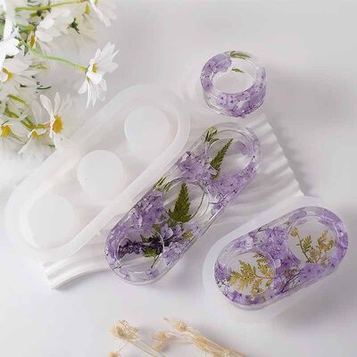 DIY cylindrical candle holder silicone candle mold reinforced cement gypsum candle holder aromatherapy ornament grinding tool