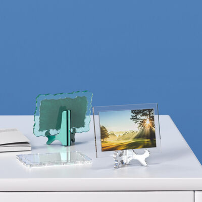 DIY Crystal Dropping Resin Mold, Rectangular and Elliptical Wave Photo Frame Platform, Silicone Mold Wholesale