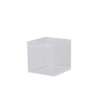 Molde de silicona para cubo de espejo de alta transparencia, manualidades de pegamento de cristal, yeso, vela, resina, molienda