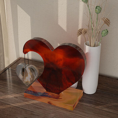DIY Drip Glue Resin Gypsum Large Heart Small Heart Splicing Picture Frame Platform Base Silicone Mold