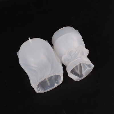 Div Sleeping Beauty Flower Beauty Pottery Resin Dropping Grinding Tools Portrait Gypsum Candle Stand Silicone Mold