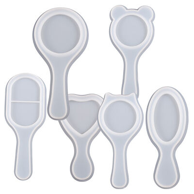 Drip glue air cushion comb silicone mold DIY oval love cat ear teddy bear airbag massage comb grinder