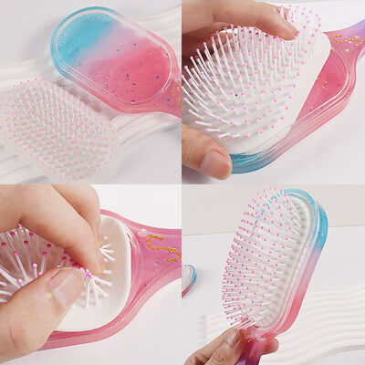 Drip glue air cushion comb silicone mold DIY oval love cat ear teddy bear airbag massage comb grinder