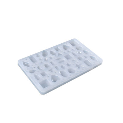 Mini Full Version Diamond Earnail Eardrop Rubber Mold Love Geometry Water Drop Moon Five Star Pendant Silicone Mold