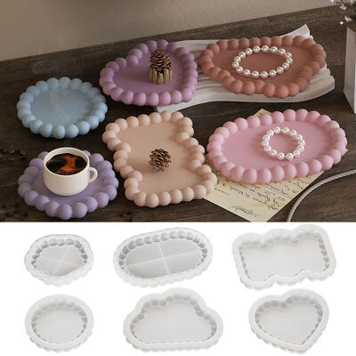 DIY offers a variety of bubble coasters with geometric drop glue grinding, anti overflow storage, and silicone molds that sell well across borders