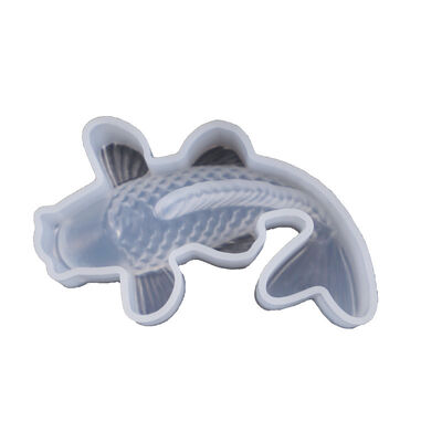 DIY crystal dropper mold, koi lucky mold, three-dimensional koi mirror silicone mold wholesale