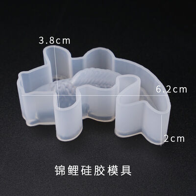 DIY crystal dropper mold, koi lucky mold, three-dimensional koi mirror silicone mold wholesale