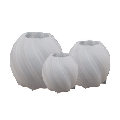 DIY Irregular Geometry Wave Rotating Dropping Mold Abstract Art Column Candle Silicone Mold