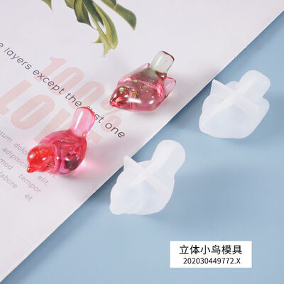DIY crystal dropper mold simulation bird 3D pendant table cute creative silicone mold