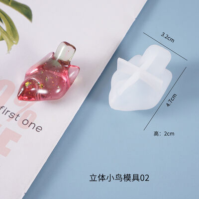 DIY crystal dropper mold simulation bird 3D pendant table cute creative silicone mold