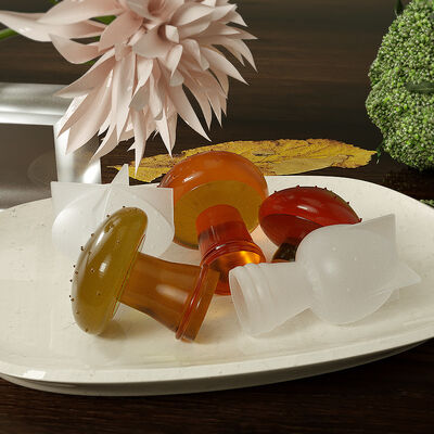 DIY Crystal Drip Glue Aromatherapy Gypsum Grinding Tools, 3D Mushroom Jewelry Pendant, Silicone Mold