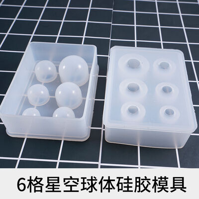 New Crystal Dropping Gel Ball Silicone Mold Starry Sky Ball Mold 25 20 15mm Multi Specification Ball Mold