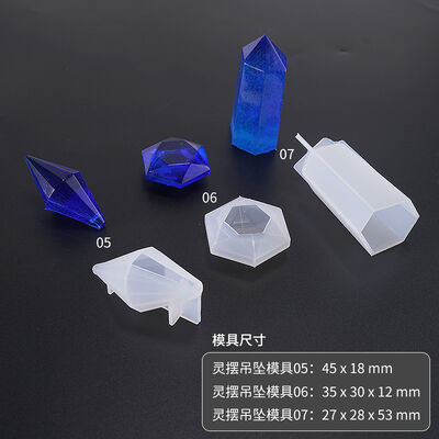 Crystal dropper mold DIY handmade multiple spiritual pendant high brightness pendant jewelry silicone mold