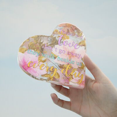 Crystal Drip Glue DIY Aromatherapy Resin Grinding Tools Love shaped Commemorative Plaque Platform Silicone Mold Wholesale