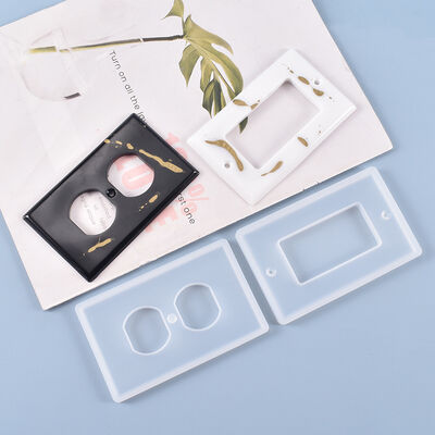 DIY crystal dropper mold, self-made creative switch seat panel, silicone mold, spot wholesale