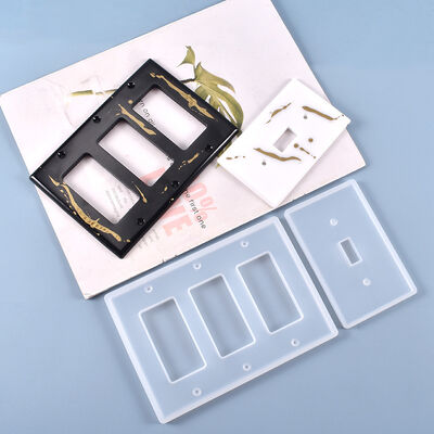 DIY crystal dropper mold, self-made creative switch seat panel, silicone mold, spot wholesale