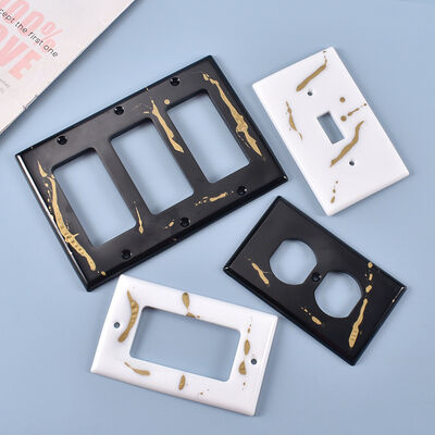 DIY crystal dropper mold, self-made creative switch seat panel, silicone mold, spot wholesale