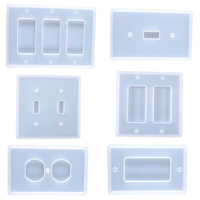 DIY crystal dropper mold, self-made creative switch seat panel, silicone mold, spot wholesale