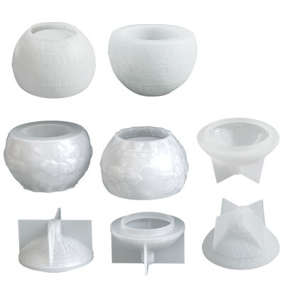 Embossed Berry Christmas Snowflake Storage Can Silicone Mold DIY Aromatherapy Gypsum Candle Cup Mold