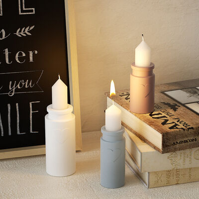 DIY dropper, circular vase, heart-shaped table, test tube hydroponic flower holder, candle holder, base, silicone mold