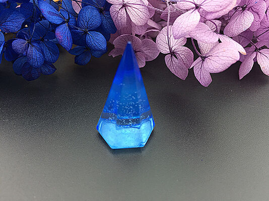 Crystal drop adhesive diamond shaped pendant silicone mold DIY handmade jewelry 6 diamond shaped cone circular model