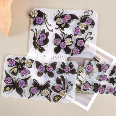 DIY Crystal Dropping Glue Full Version Butterfly Pendant Grinding Tool Butterfly Keychain Hanging Pendant Hanging Silicone Mold