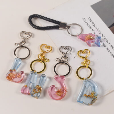 Crystal dropper DIY resin 26 English capital letters marine animal pendant hanging silicone mold