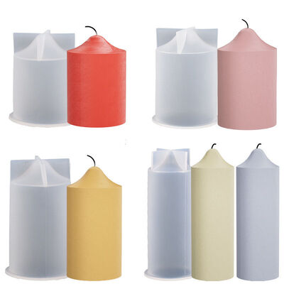 DIY crystal dropper candle mirror cylindrical cone candle shaped silicone mold manufacturer wholesale