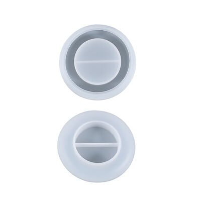 Molde de gotero de cristal DIY, almacenamiento de portavelas ovaladas, decoración de mesa, molde de silicona, venta al por mayor al por menor